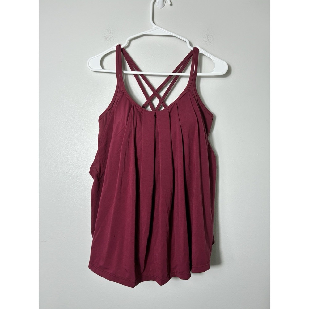 NEW! Halara Tank Top With Open Back Sz M Fuchsia Athletic